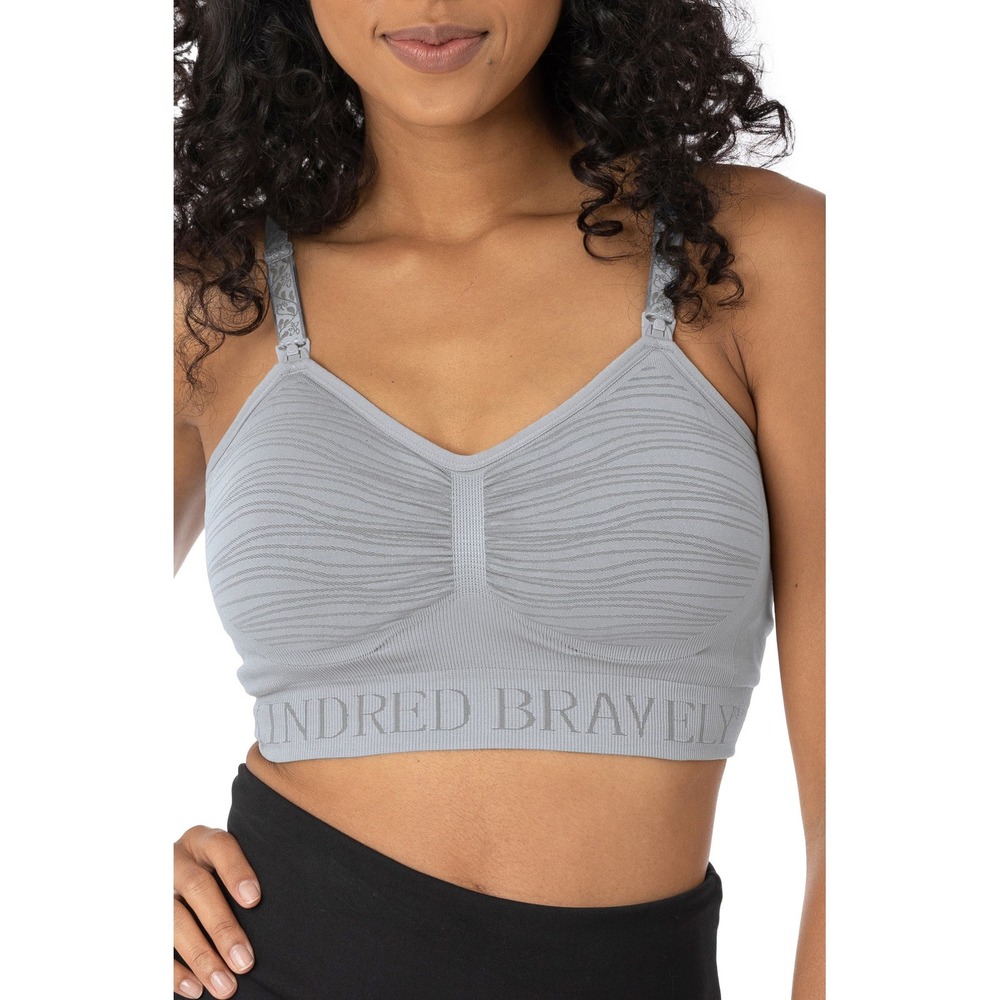 Kindred Bravely Sublime Hands-Free Pumping Nursing Bra Grey NWT